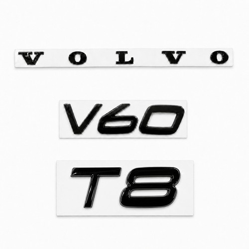 Gloss black badges fits volvo - gloss,