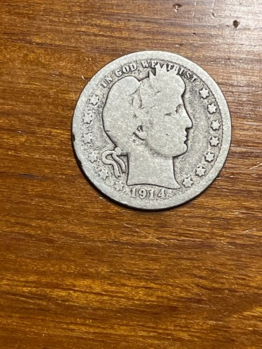 1914 barber quarter - quarter, low