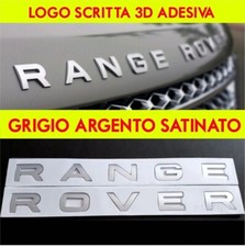 logo scritta range rover evoque sport vogue velar land rover argento opaco satin