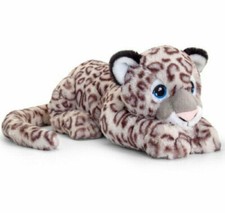 Keeleco Wild Snow Leopard 25cm Stuffed Soft Toy Plush Official Keel Toys