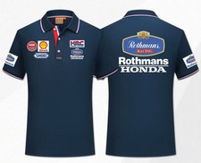 Rothmans Honda HRC MotoGP Polo Shirt L Navy Racing Biker Team Rare