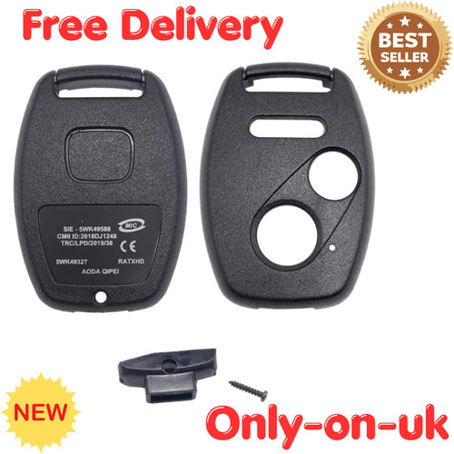 Button remote key fob case - key,