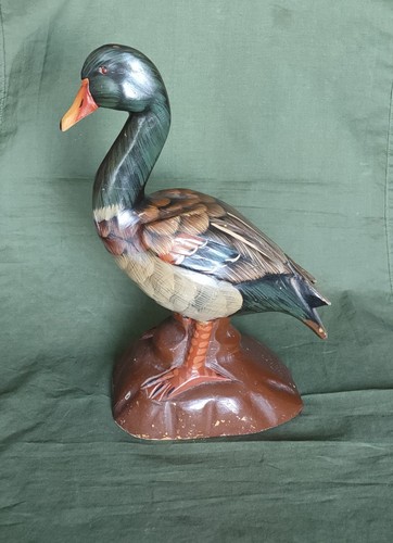 Vintage mallard duck wooden - vintage,