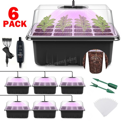 6pack 72cells seed trays - 6pack,