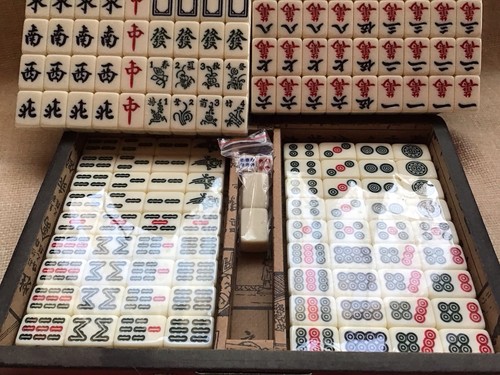 Chinese mahjong set - mahjong,