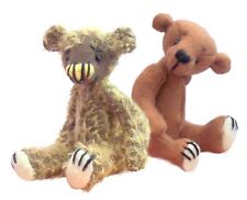 Maximillian mini  teddy bear  sewing pattern by pcbangles.  Completed height 3"