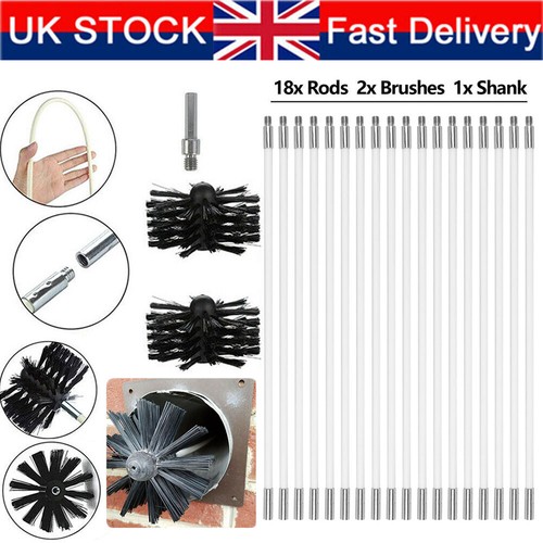 Chimney cleaning brush kit - cleaning,