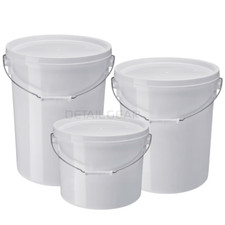 White Plastic Bucket Container