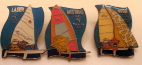 Olympic games sailing enamel - olympic,
