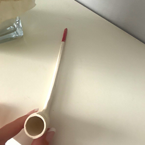 White plain clay - white,