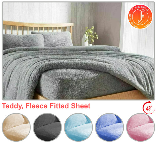 Teddy bear fleece fitted - fleece,