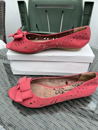 Shoes flats peep toes - peep, with