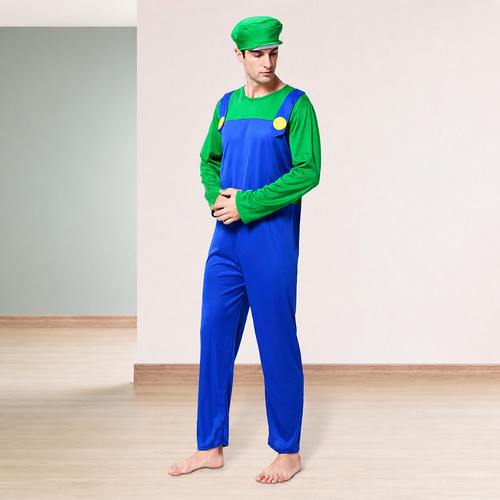 Mens adult super mario green - adult,