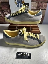 Mens Adidas Oki Ni Rod Laver Trainers Grey Yellow Shoe Size Uk 10 Us 10.5 Eu 44