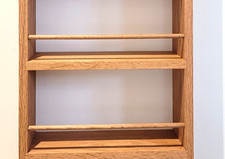 Solid Oak Spice Rack 2 Shelf