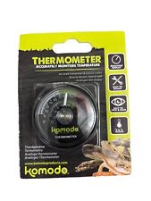 Komodo Reptile Vivarium Thermometer Analogue Easy Check Temperature Gauge