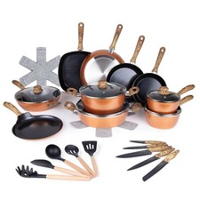 Copper Cookware Collection: Frying Pans, Woks, Sauté Pans, and Saucepans- Nuovva