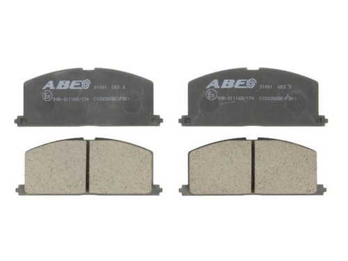 Brake pad set disc - pad, abe