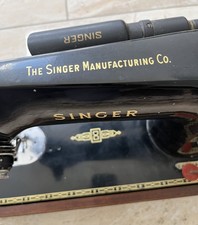 Vintage Singer 201K Sewing Machine (1956) – Elec Motor, Orig Case, Manuals, Atts
