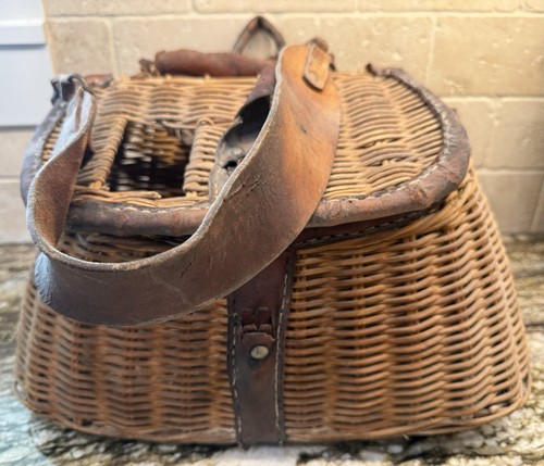 Large vintage antique fishing - vintage,