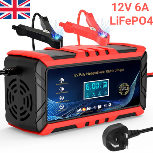 12v car battery - car, charger