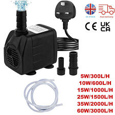 4500 Litres/hr Submersible Water Pump Fish Tank Aquarium Feature Pond Fountain~