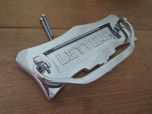 Polished chrome letter box - polished,