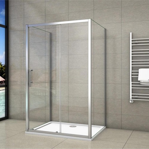 Sliding door sided shower - door,