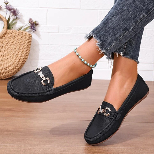 Ladies flat loafers slip - ladies,