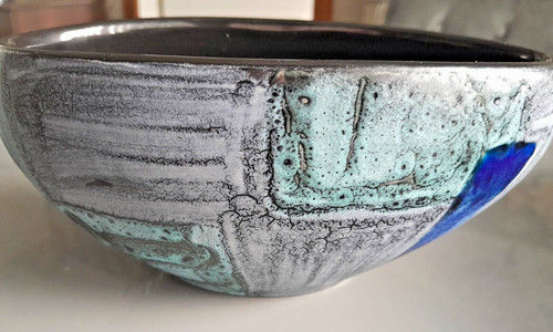 Poole pottery oval bowl - poole, pottery....