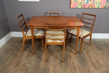 Vintage Retro Mid Century Teak DIning Table and 4 chairs by McIntosh