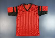 VINTAGE 70s 80s ADIDAS FOOTBALL SHIRT RED SOCCER JERSEY ADULT SIZE L