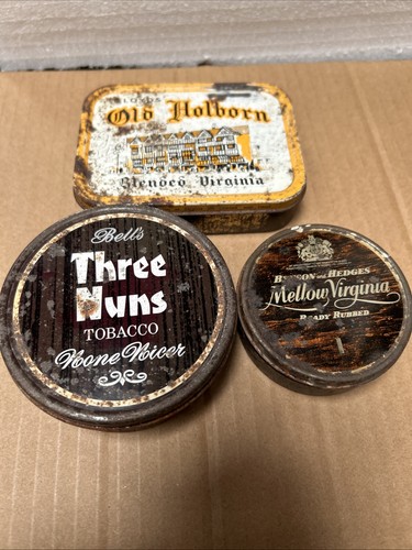 Old vintage tobacco - vintage, tins