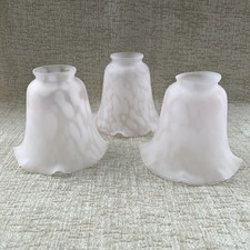 Pale Pink Glass Lampshades x 3