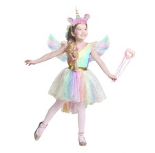 Kids Pink Fancy Dress Angel