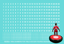 Subbuteo Table Soccer Numbers
