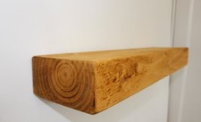 Rustic floating wooden shelf - rustic, /