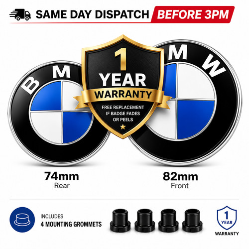 82mm 74mm bonnet boot badge - bonnet,