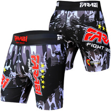 FARABI Grappling Shorts MMA Muaythai Fight Kickboxing Cage Fighting Gym Training