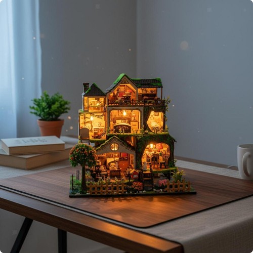 Wooden treehouse model - wooden,