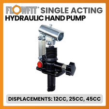 Hydraulic Single Acting Hand Pump 12CC, 25CC, 45CC, With & Without Relief Valve