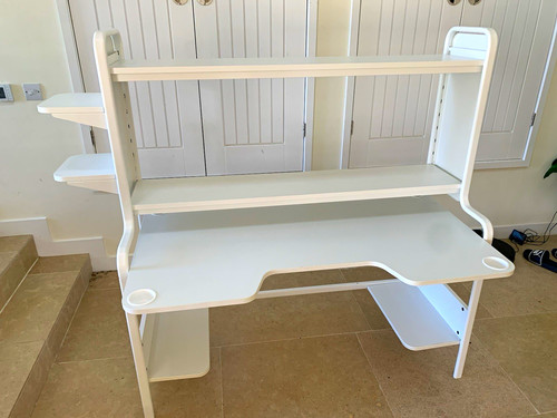 Ikea fredde gaming desk - desk, white