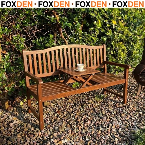 Seater wooden garden bench - 3,