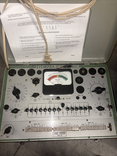 Sylvania type 220 tube tester - sylvania,