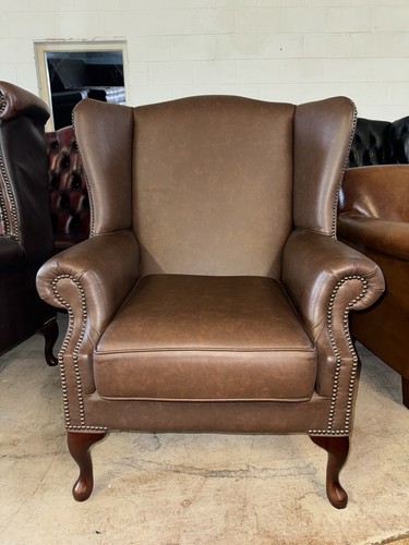 Chesterfield brown leather - brown,