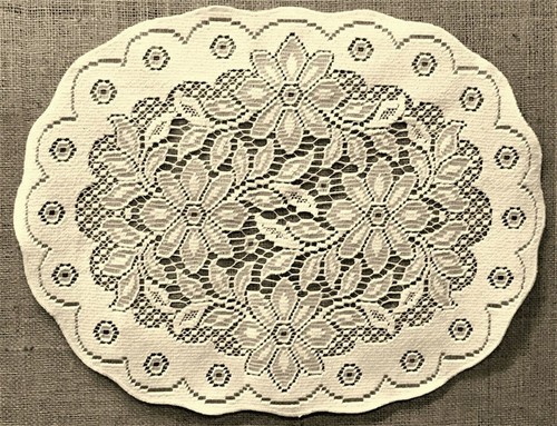Regency lace place mat x - lace, 14"