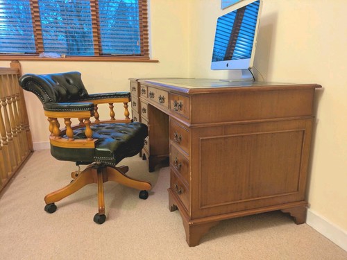Captains desk chesterfield - captains, &