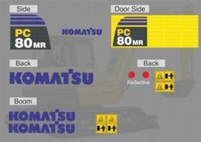 Komatsu 80MR-3 Digger Sticker/Decal Kit