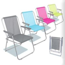 Folding Camping Chairs Picnic Fishing Deck Chair Beach Outdoor Seat Garden Patio