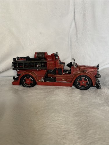 Vintage red resin fire - vintage, 10”